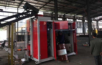 全自動鑄造造型機安裝現場