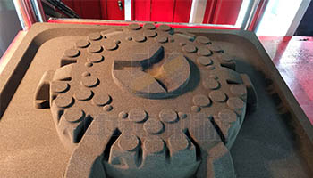 汽車配件造型砂型效果_汽車配件造型機